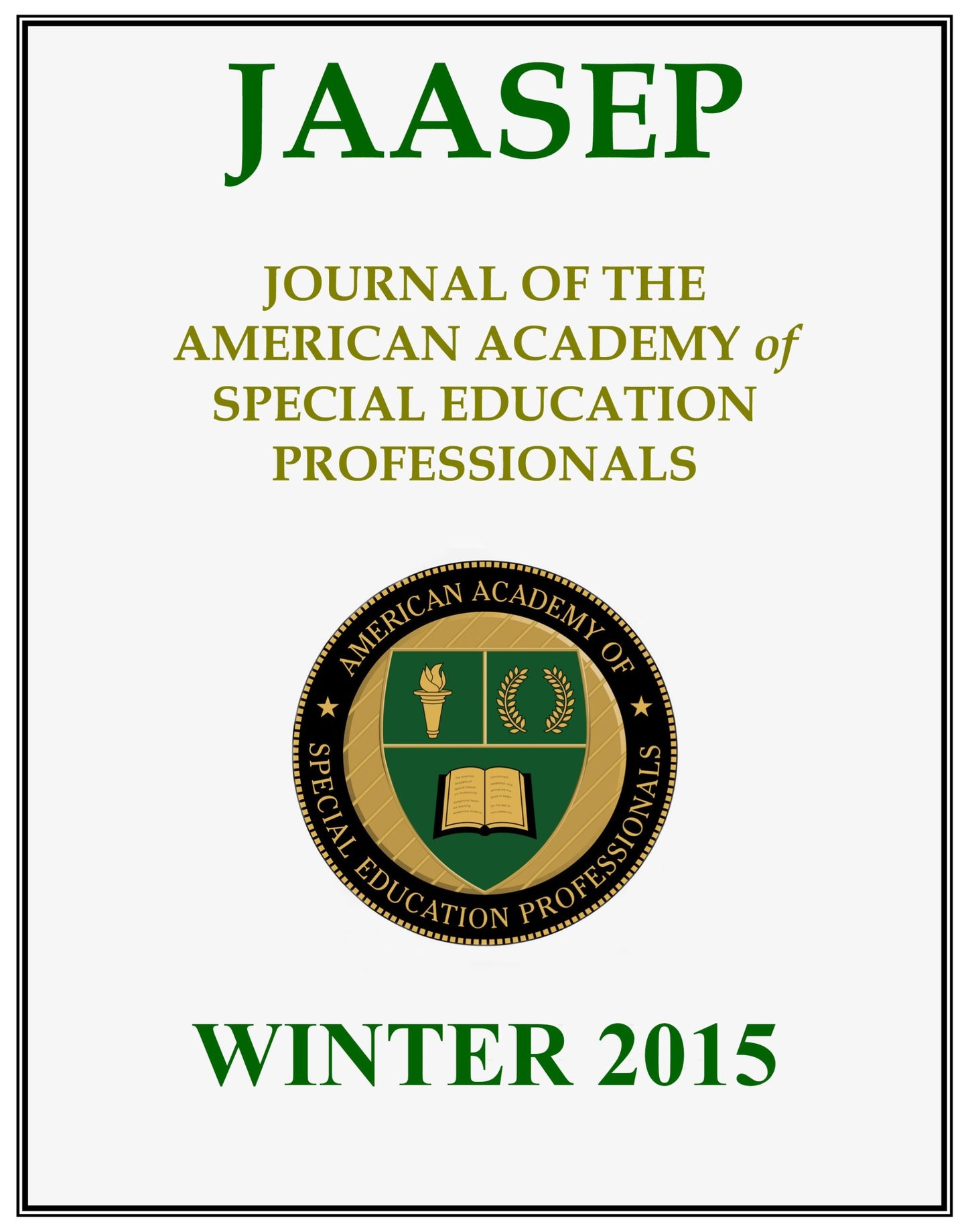 JAASEP - WINTER 2015