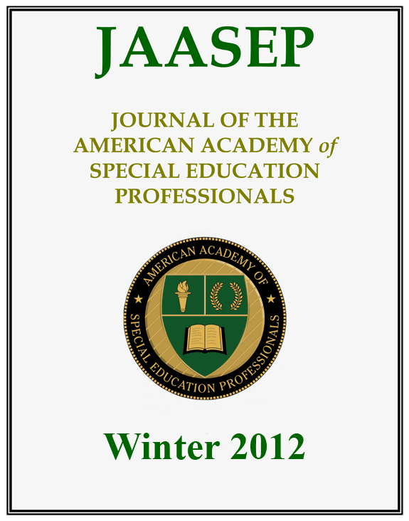 JAASEP Winter 2012
