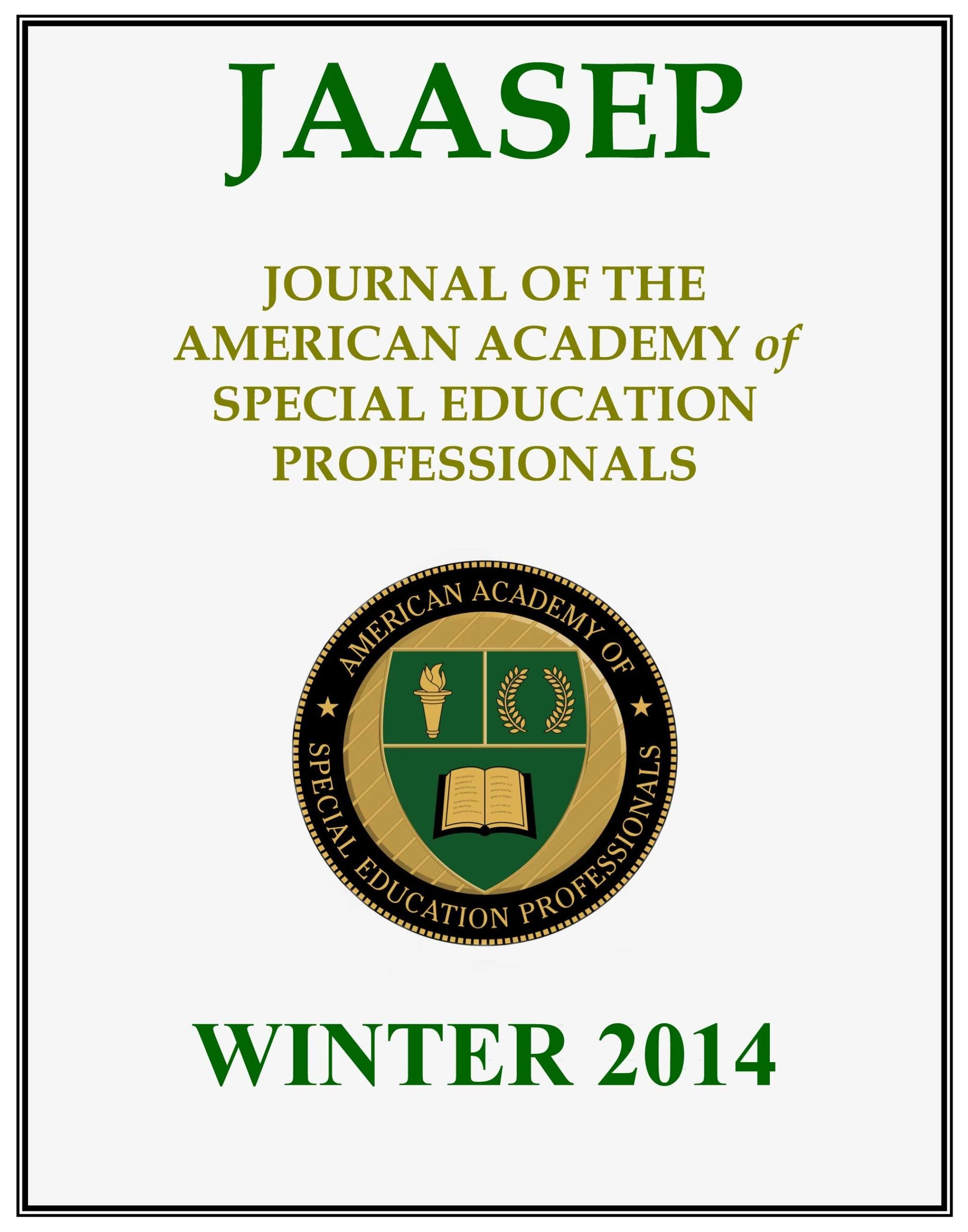 JAASEP - WINTER 2014