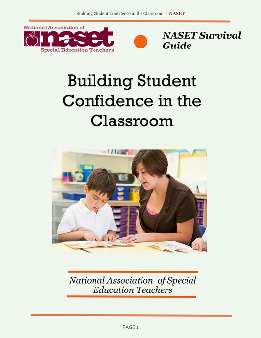 Building Student Confidence in the Classroom